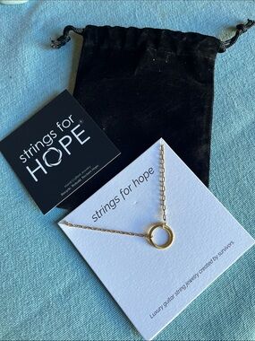 Gold Ring Pendant Necklace